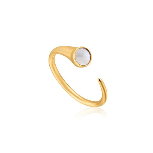 Mother of Pearl Claw Ring