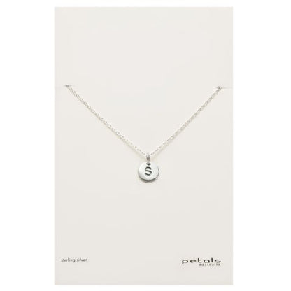 Petals Initial Letter Necklaces