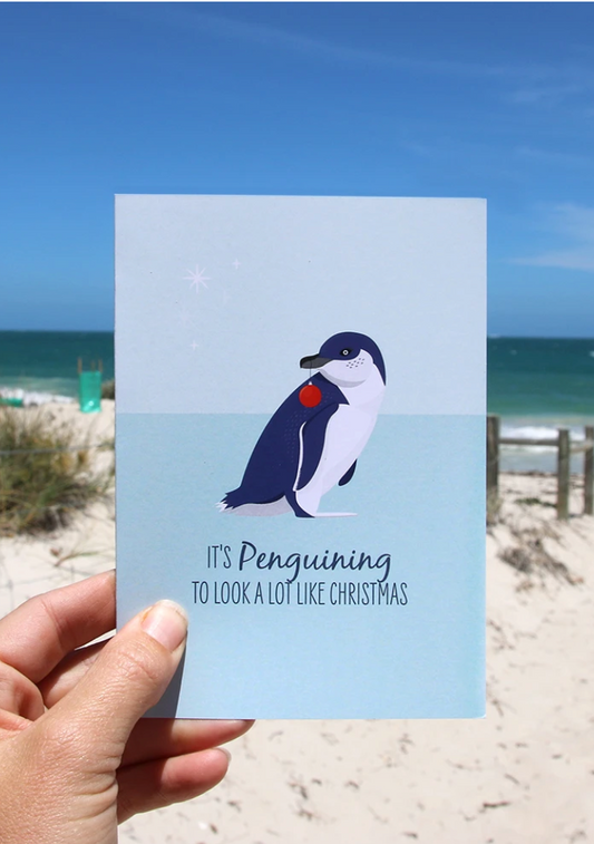 Christmas Card - Little Blue Penguin