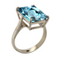 Silver & Blue Topaz Cocktail Ring