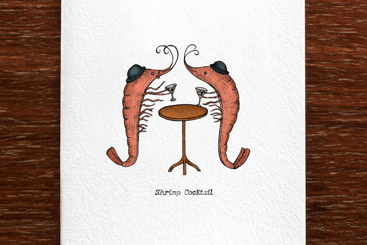 Shrimp Cocktail Greeting Card