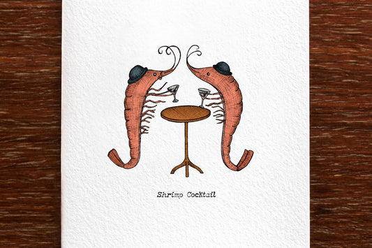 Shrimp Cocktail Greeting Card