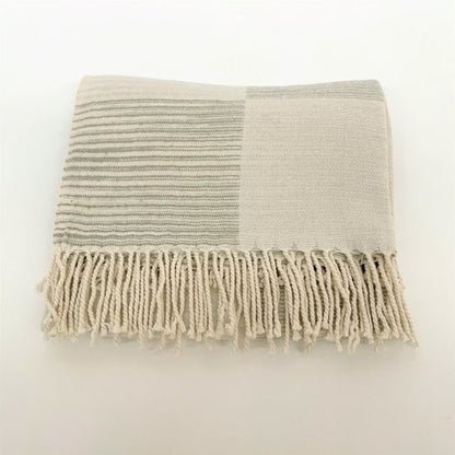 Throw - Cotton Stripe with Border
