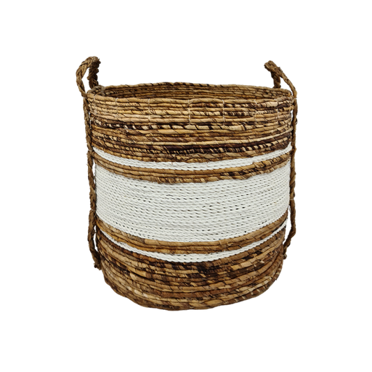 Baskets- Agustin White - Set of 4