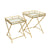 Richter Gold Bamboo Iron Square Tables
