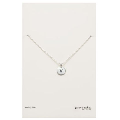 Petals Initial Letter Necklaces