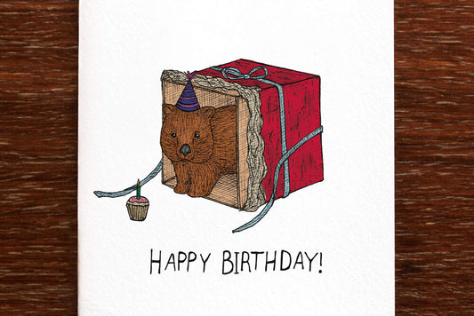 Wombat's Present Card