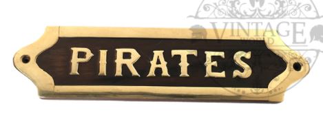 Pirate Wooden Plaque