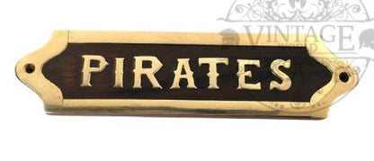 Pirate Wooden Plaque