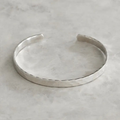 Petals Sterling Silver hammered Cuff