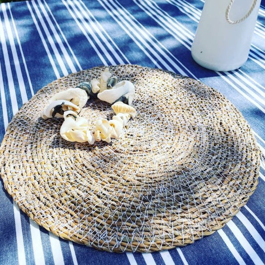 Table Cloth Armani Blue Print