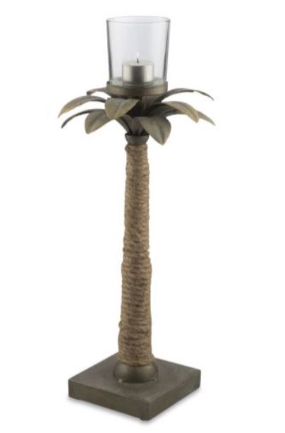 Palm Metal Candle Holder