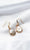 Petals Coin Pearl Hook Earrings