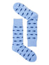 Pale Blue Fish Socks