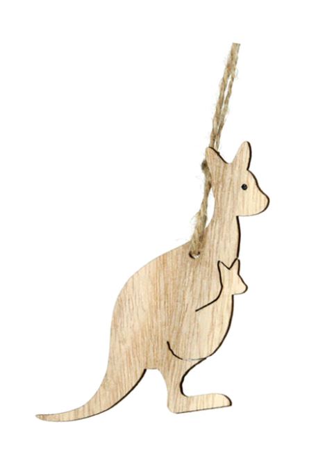 Timber Hanging Kangaroo