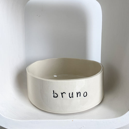 Handmade Ceramic Dog Bowl