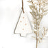 Ceramic Christmas Tree Ornament Gold Stars