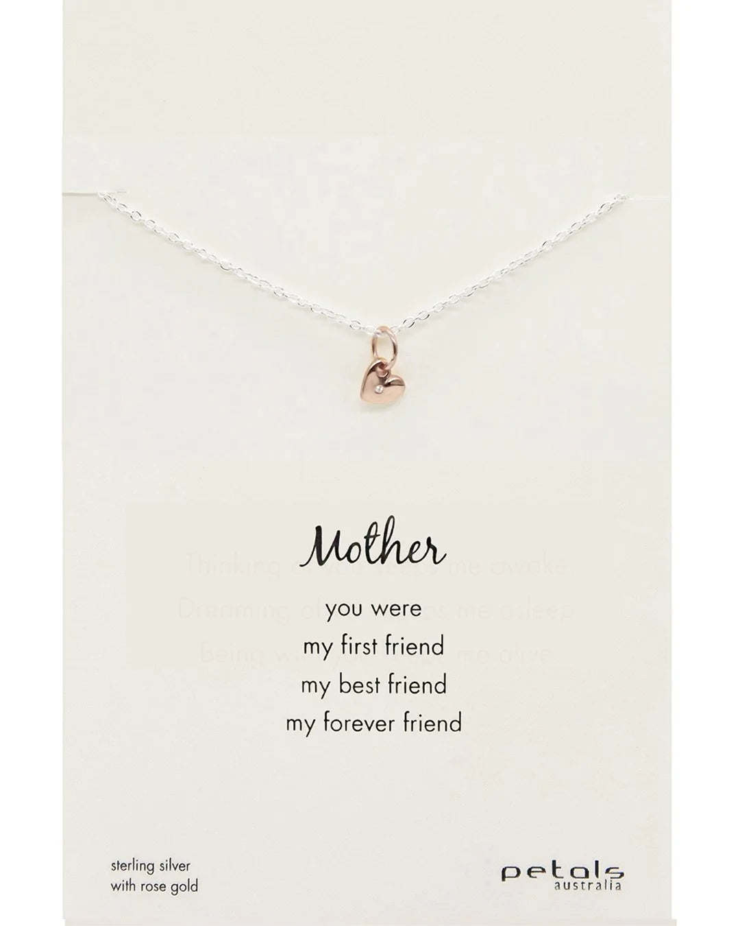 Petals Mother Mini Heart Necklace Various