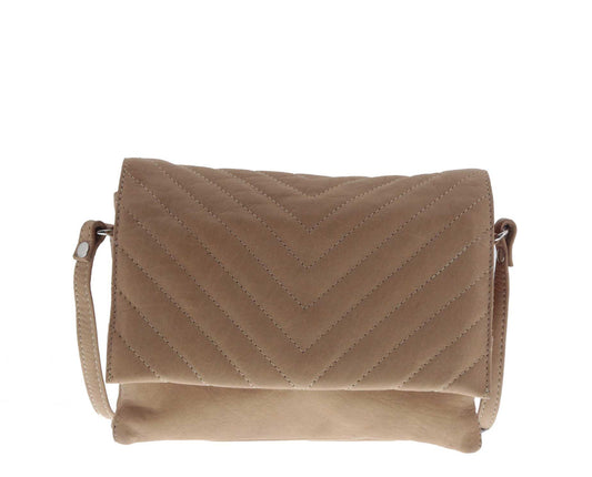 Dallas V-Quilt Leather Crossbody Bag