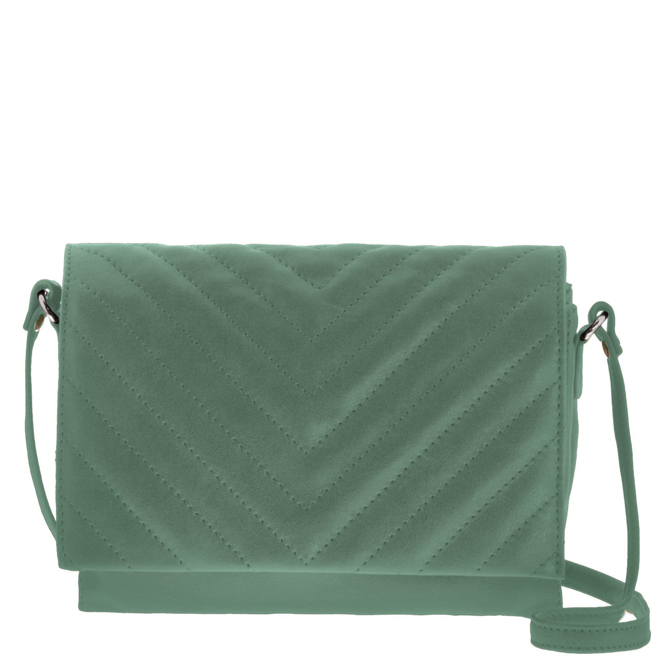 Dallas V-Quilt Leather Crossbody Bag