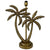 Double Palm Tree Lamp Base Antique Gold (base only)