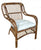 Veranda French Grey Rattan Chair with Cushion