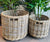 Rattan Lonsdale Set of 2 Round Rollaway Baskets