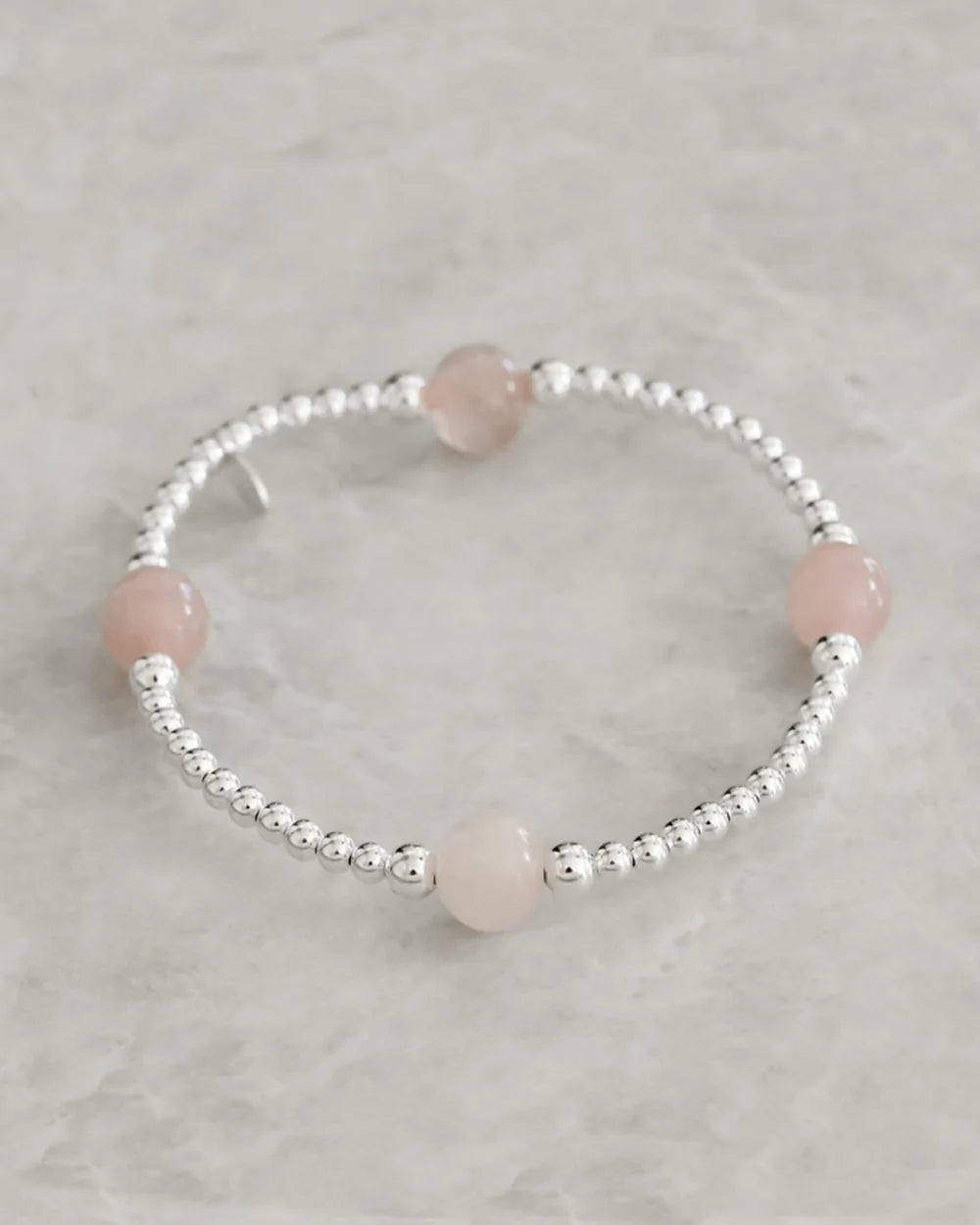 Petals Rose Quartz 4 stone bracelet