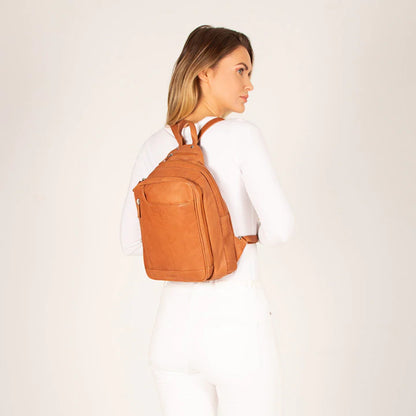 Mini Emma Leather Backpack