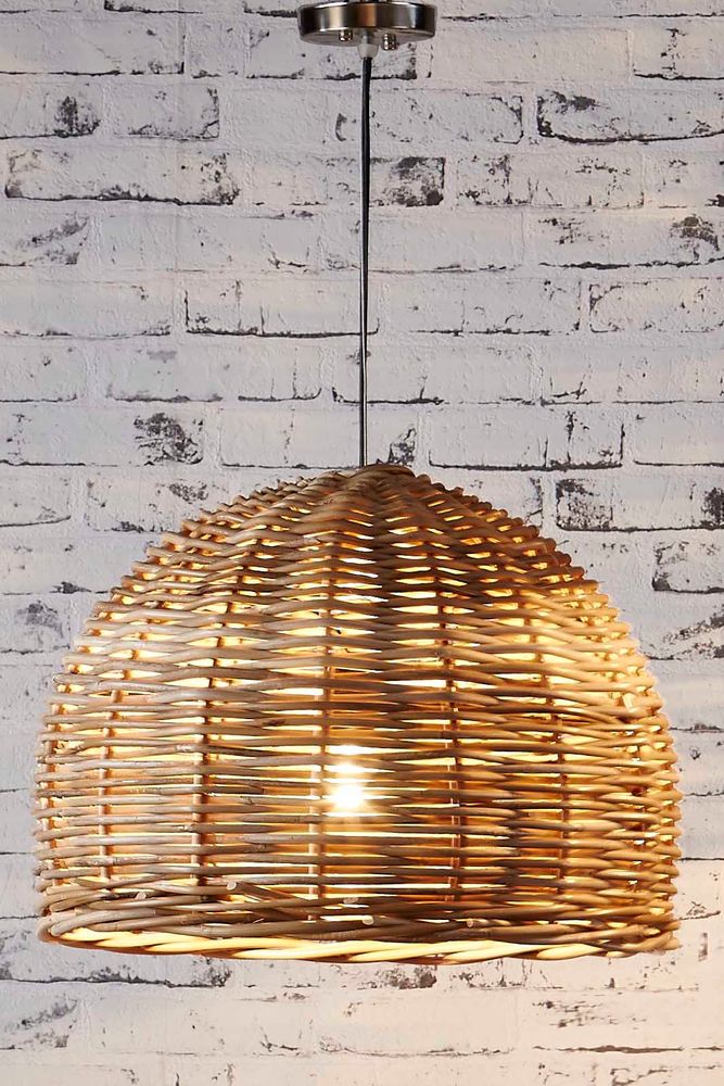 Rattan Small Hanging Pendant 50cm x 30cm
