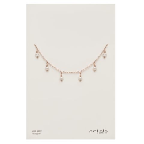 Petals Seed Pearl Necklace