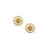 Petals Yellow Gold Compass Stud Earrings
