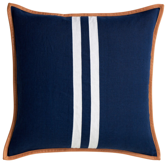 Riva Navy Linen Cushion 50x50