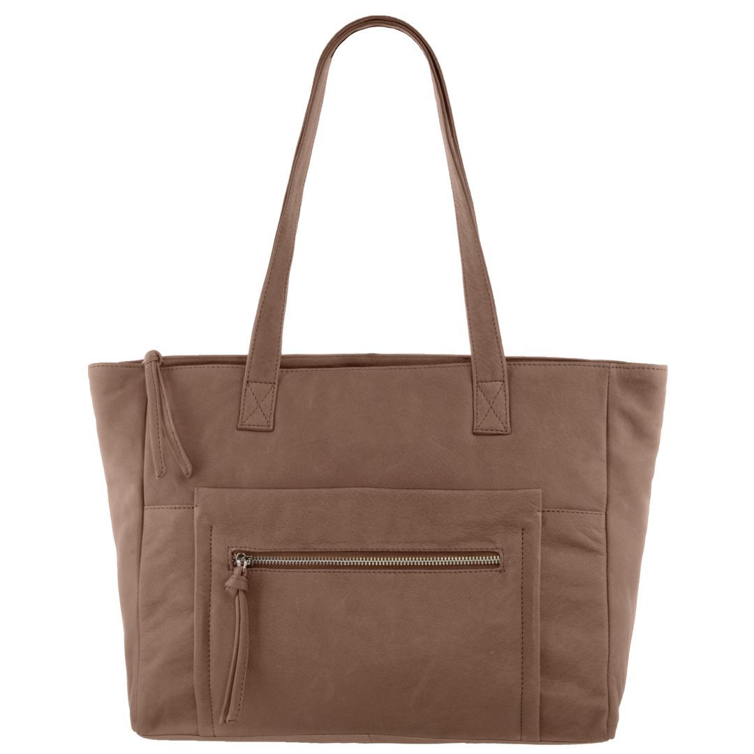 Genevieve Soft Leather Tote Bag
