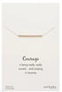 Petals Courage Bar Necklace - Rose Gold