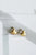 Petals Gold Mini Cubic Zirconia Heart Earrings