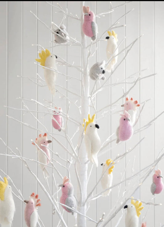 Wool hanging Pink Galah