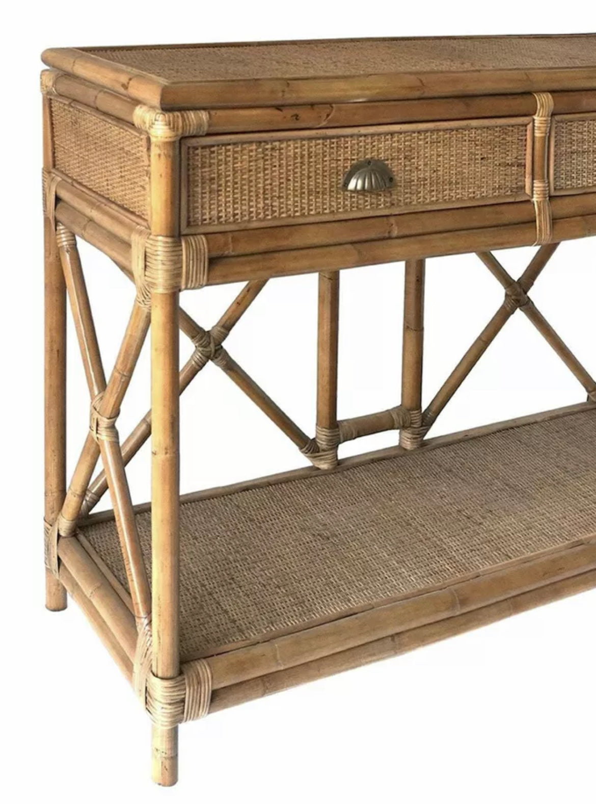 Cayman Small Rattan Console