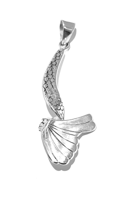 Mermaid Tail Silver Pendant