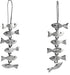 Silver Fish Themed Drop Earrings