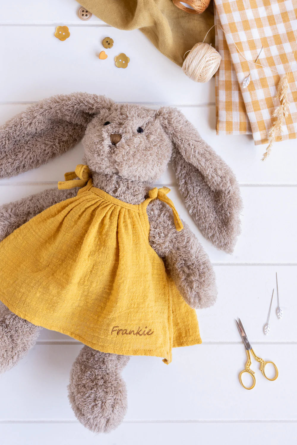 Mrs Honey Bunny White/pink/mustard - Make it Personal