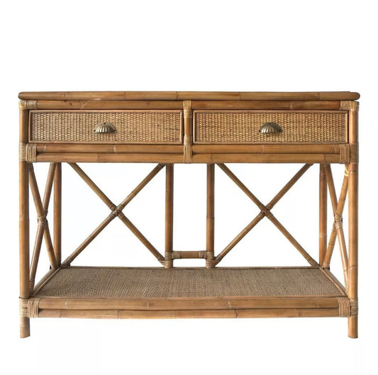 Cayman Small Rattan Console