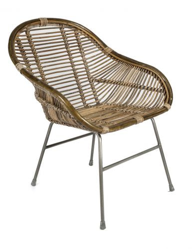 Malta Rattan Armchair - Natural