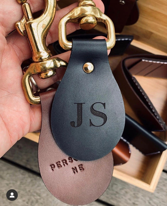 PERSONALISED Heavy Brass Keyring - pre order