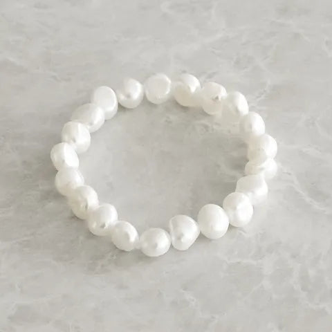 Petals Freshwater Pearls Elastic Bracelet