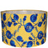 Drum Lampshade Pomegranate Yellow Blue Cotton Linen