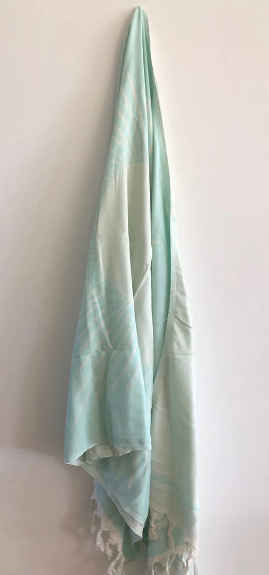 Turkish Towel Sun Pattern- Mint