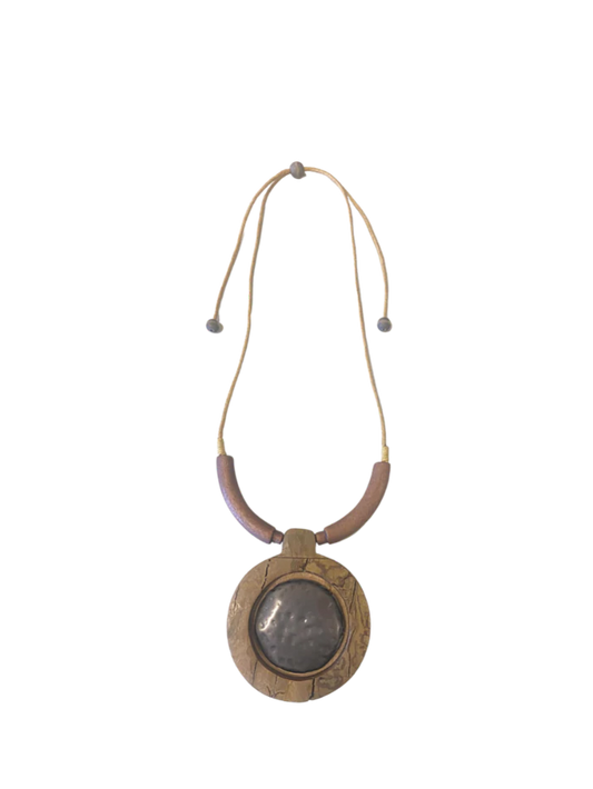 Yoga Wooden Necklace