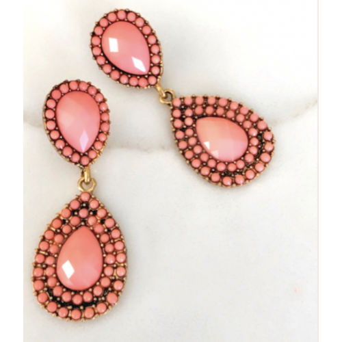 Zara Soft Coral Earrings